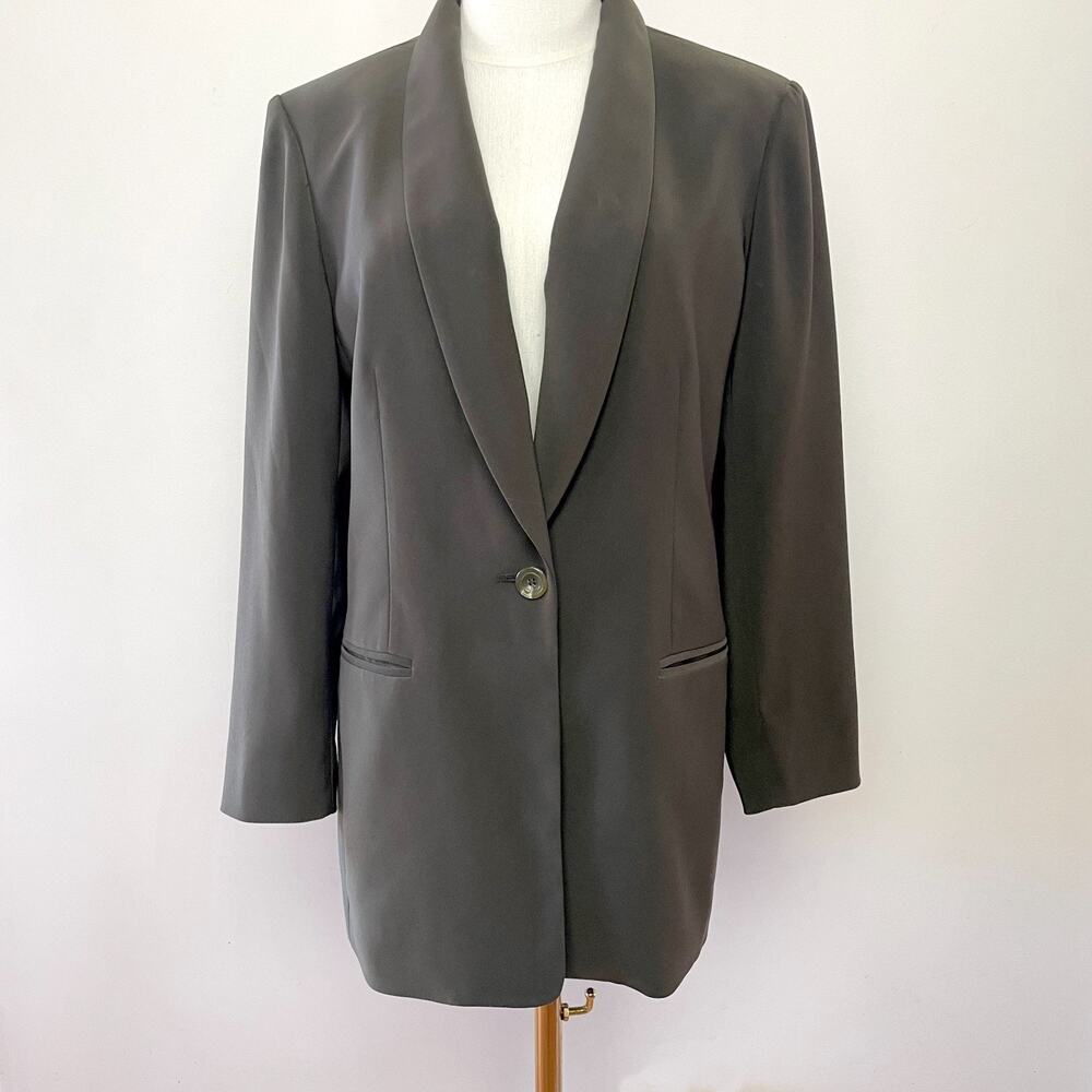 Vintage 90s Jones New York Blazer Jacket 10 Officecore Quiet Luxury Minimalist
